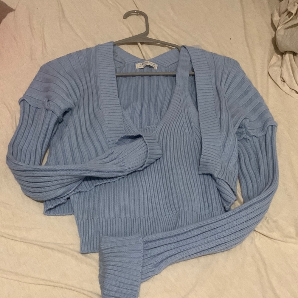 Sweat knit crop top only worn once